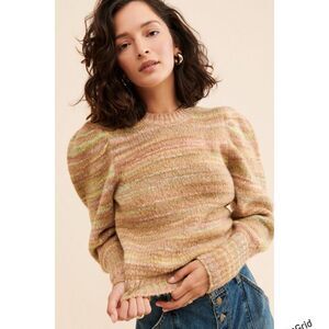 LoveShackFancy Aquarius Pullover Sweater Multicolor Small Women